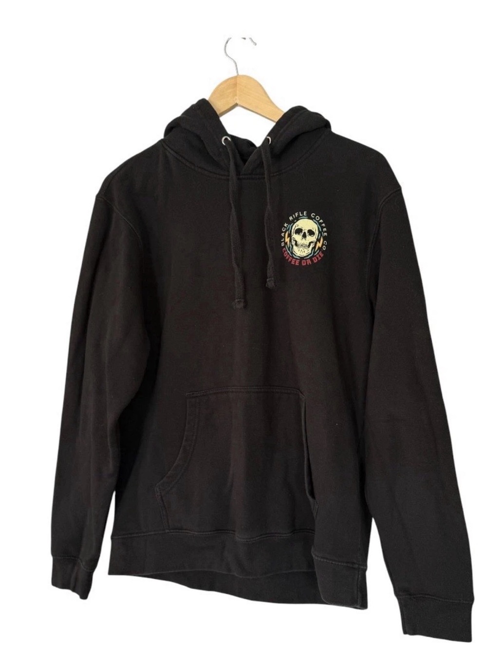 Black Rifle Coffee Hoodie Black Skull And Snake Men's S Oversized Military USA